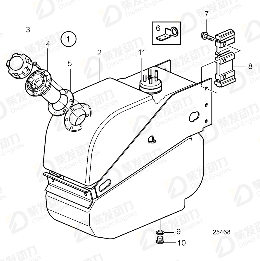 VOLVO Plug 21073027 Drawing